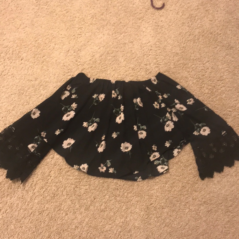 Off the shoulder floral top